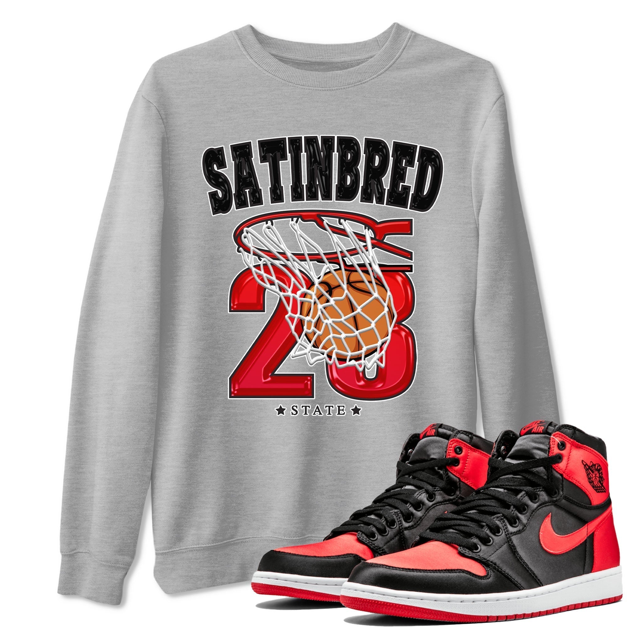 Basketball snkmatch Tee - Air Jordan 1 Satin Bred