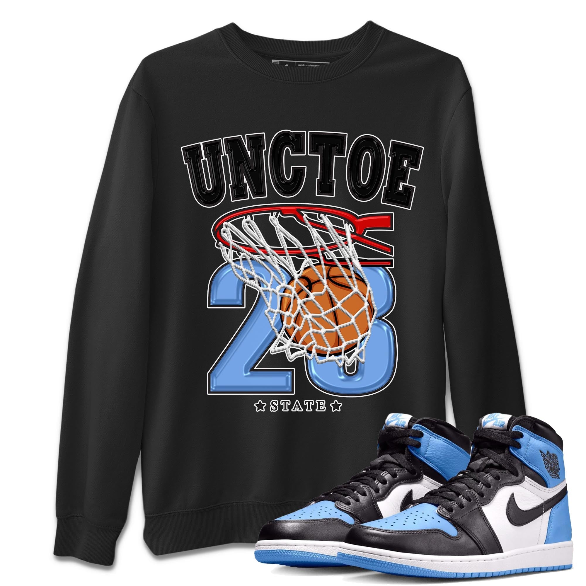 Basketball snkmatch Tee - Air Jordan 1 UNC Toe