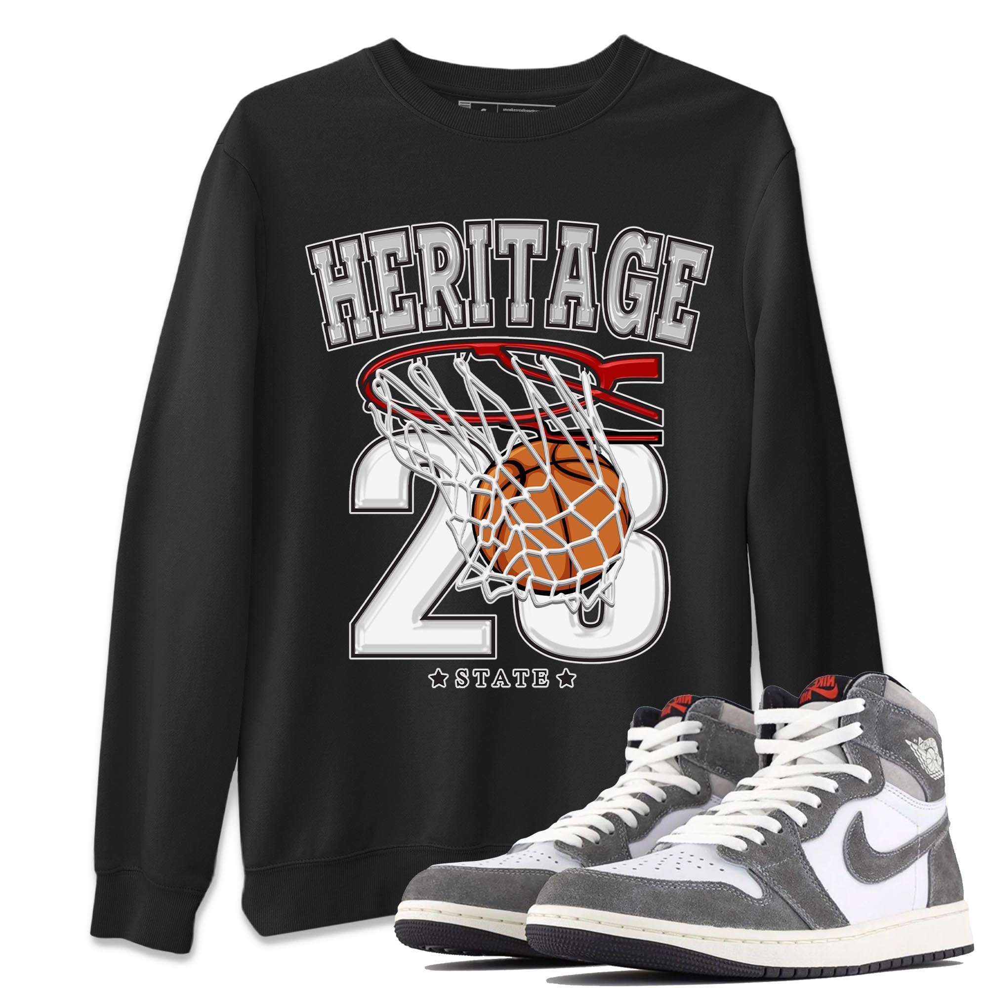 Basketball Unisex Tops - Air Jordan 1 Washed Heritage