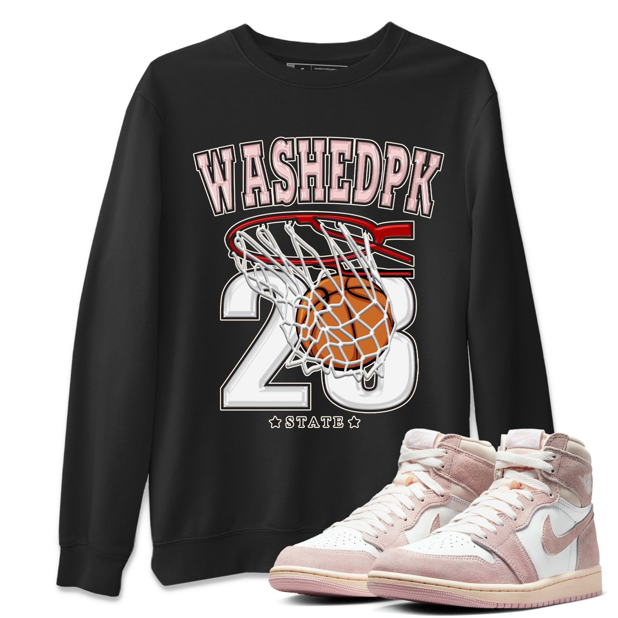 Basketball Unisex Tops - Air Jordan 1 Washed Pink