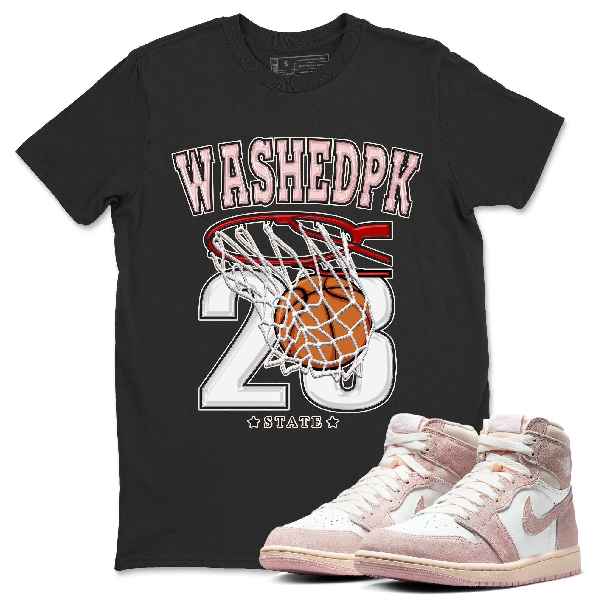 Basketball Unisex Tops - Air Jordan 1 Washed Pink