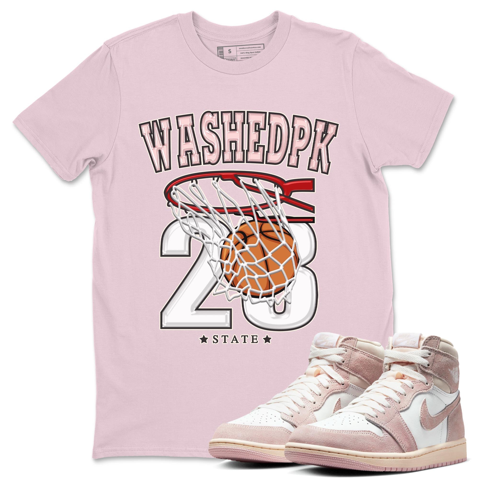 Basketball Unisex Tops - Air Jordan 1 Washed Pink