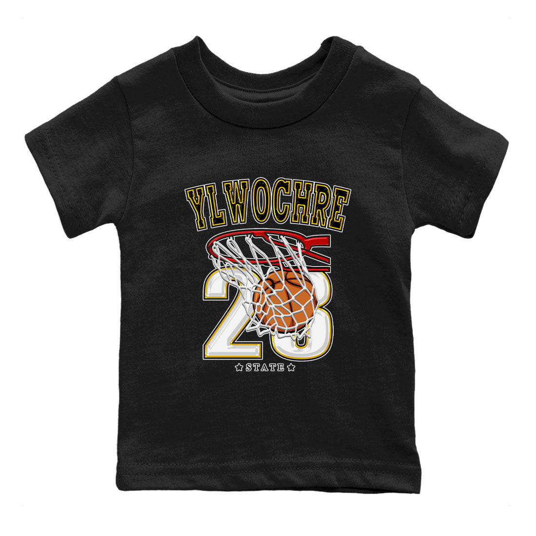 Basketball snkmatch Tees Kids - Air Jordan 1 Yellow Ochre