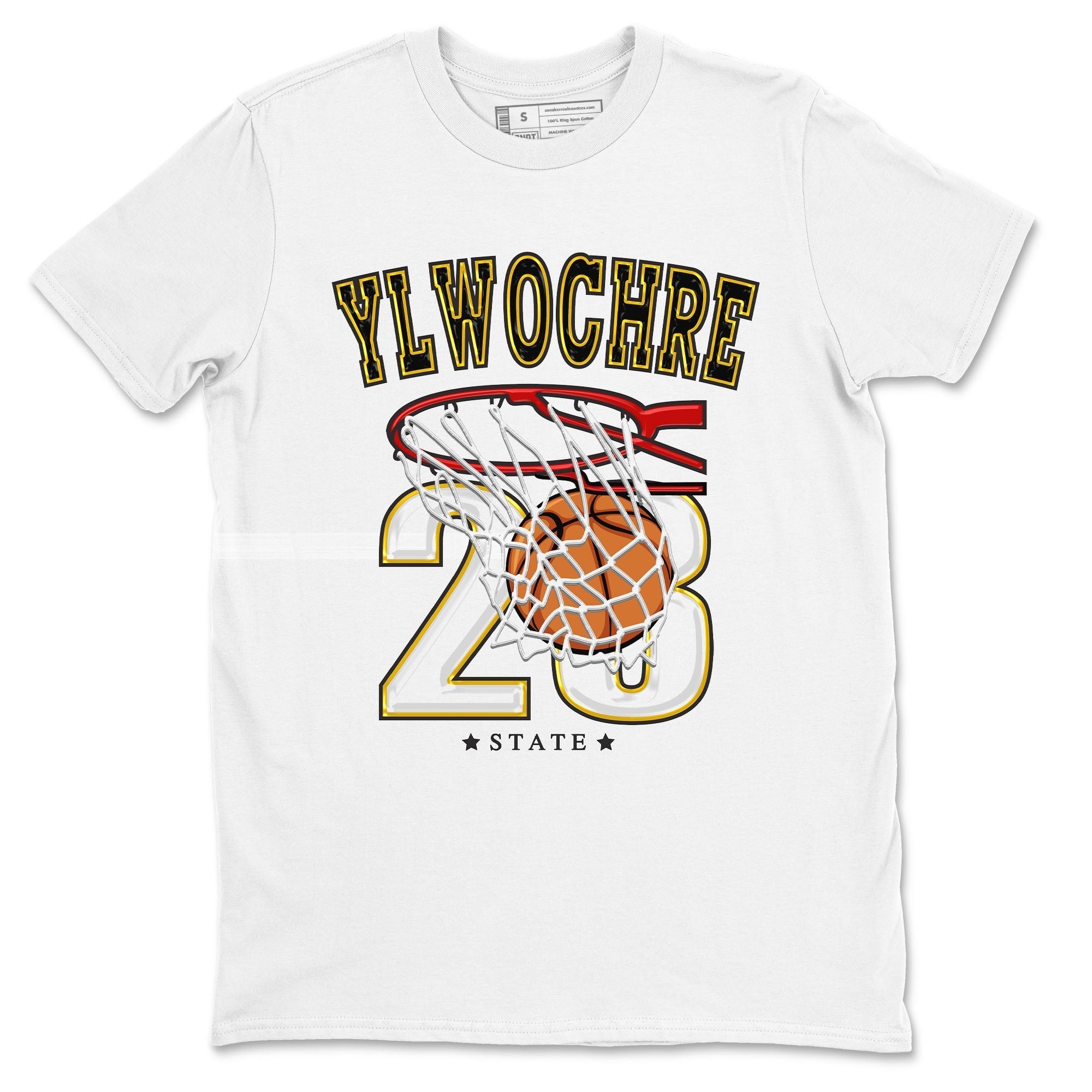 Basketball snkmatch Tees - Air Jordan 1 Yellow Ochre