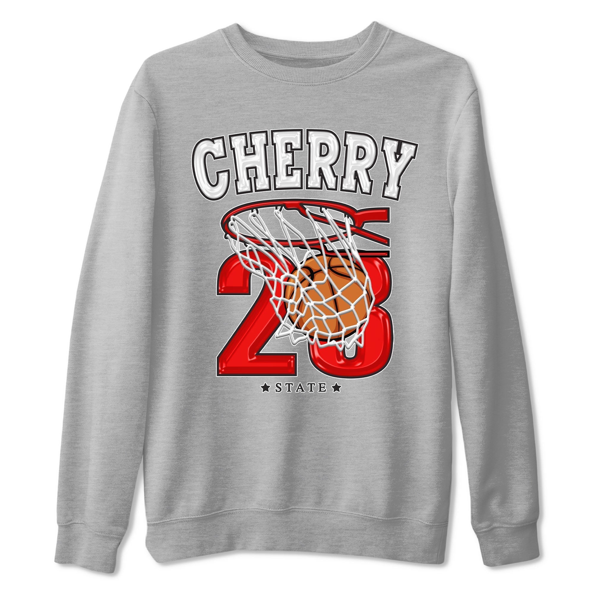 Basketball snkmatch Tee - Air Jordan 12 Cherry