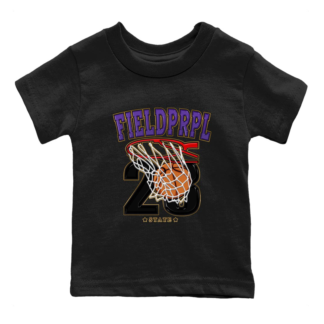 Basketball snkmatch Tee Kids - Air Jordan 12 Field Purple