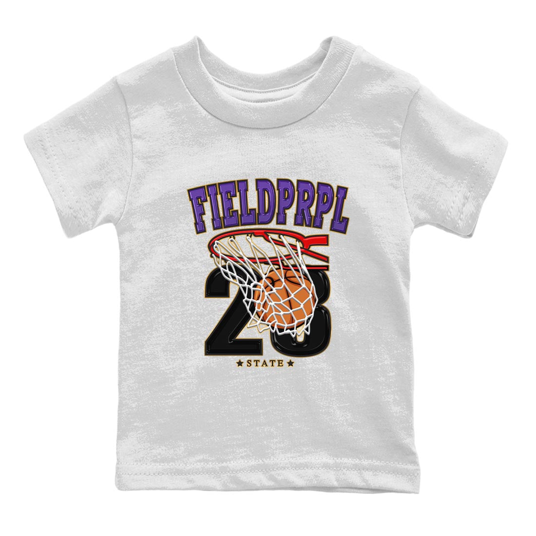 Basketball snkmatch Tee Kids - Air Jordan 12 Field Purple