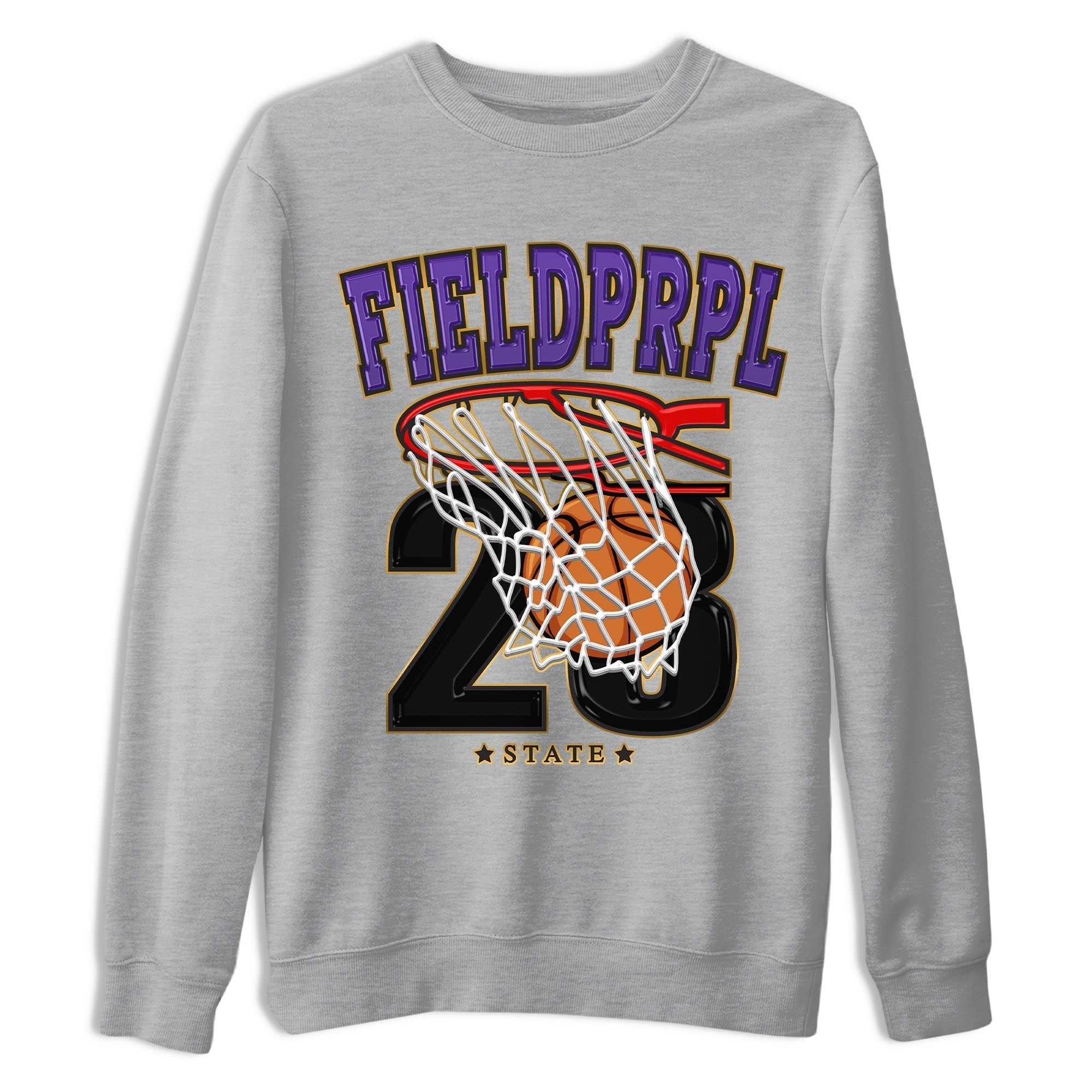 Basketball snkmatch Tee - Air Jordan 12 Field Purple