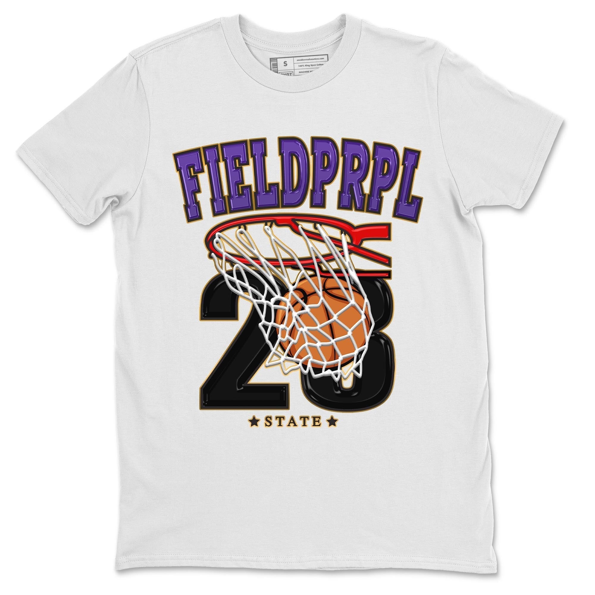 Basketball snkmatch Tee - Air Jordan 12 Field Purple