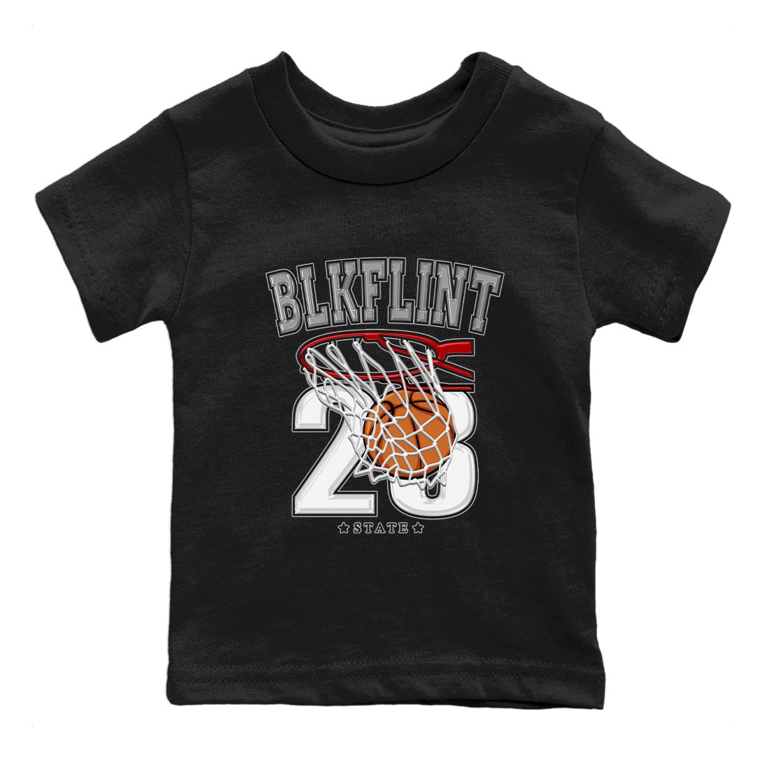 Basketball Kids Tops - Air Jordan 13 Black Flint
