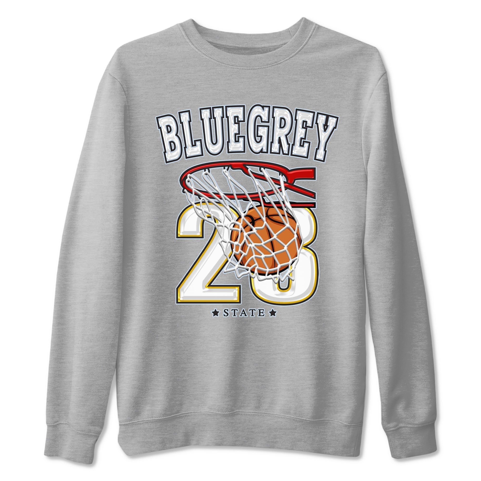 Basketball snkmatch Tees - Air Jordan 13 Blue Grey