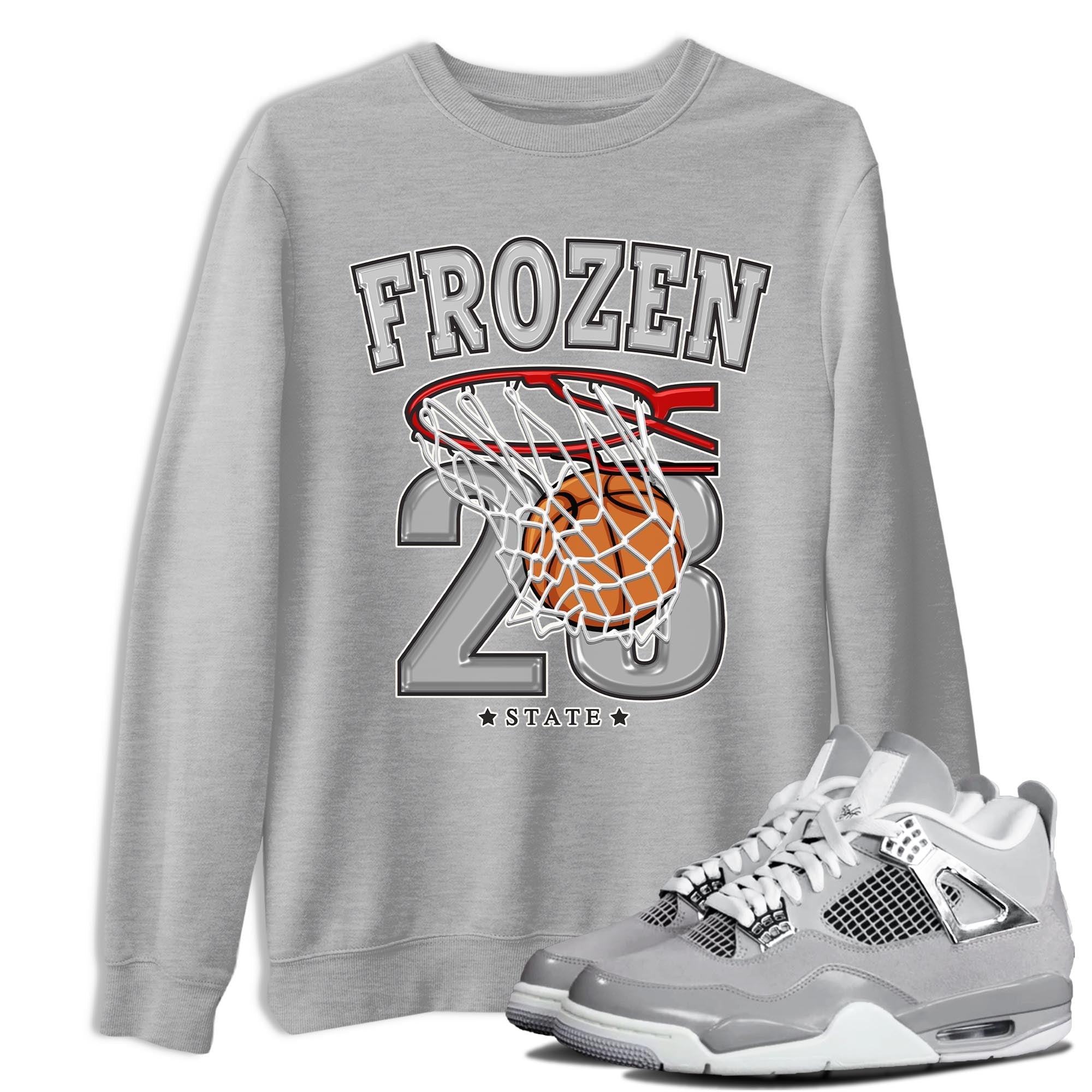 Basketball snkmatch Tee - Air Jordan 4 Frozen Moments