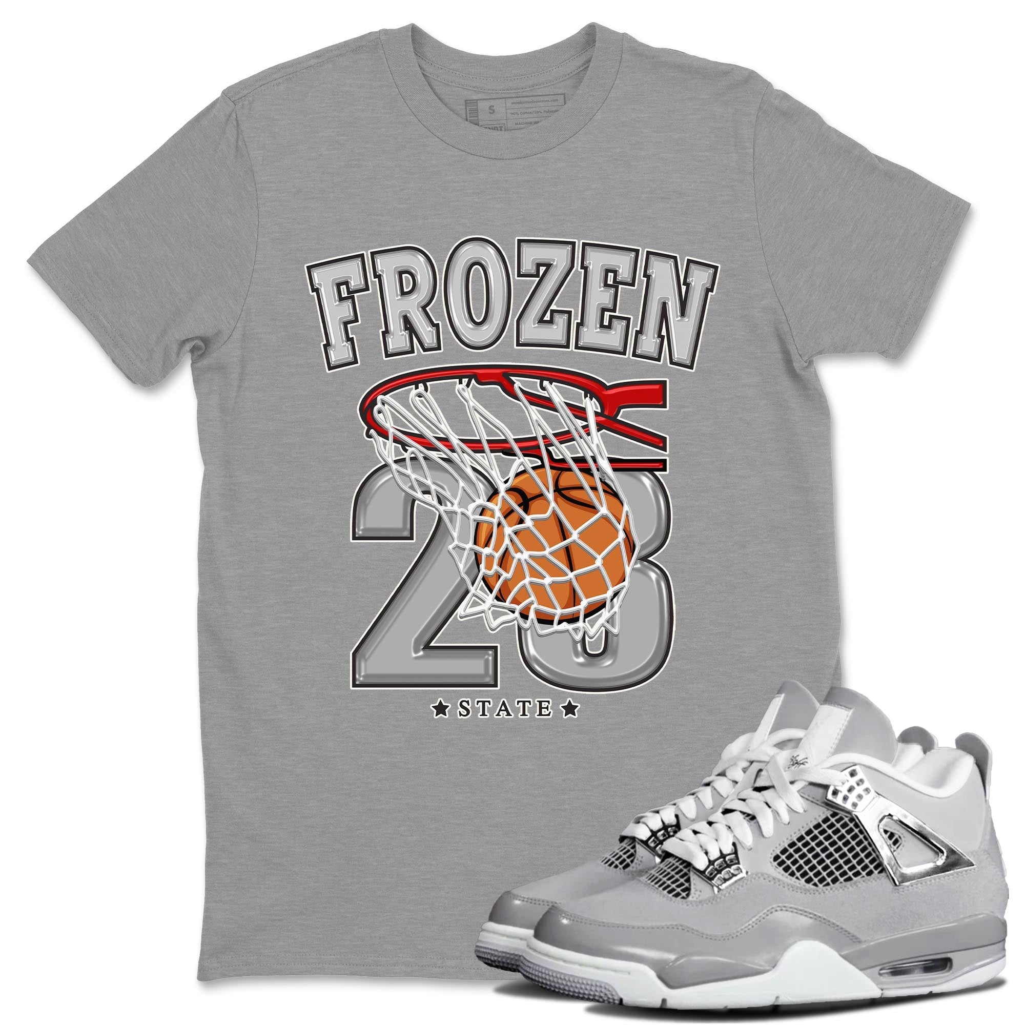 Basketball snkmatch Tee - Air Jordan 4 Frozen Moments