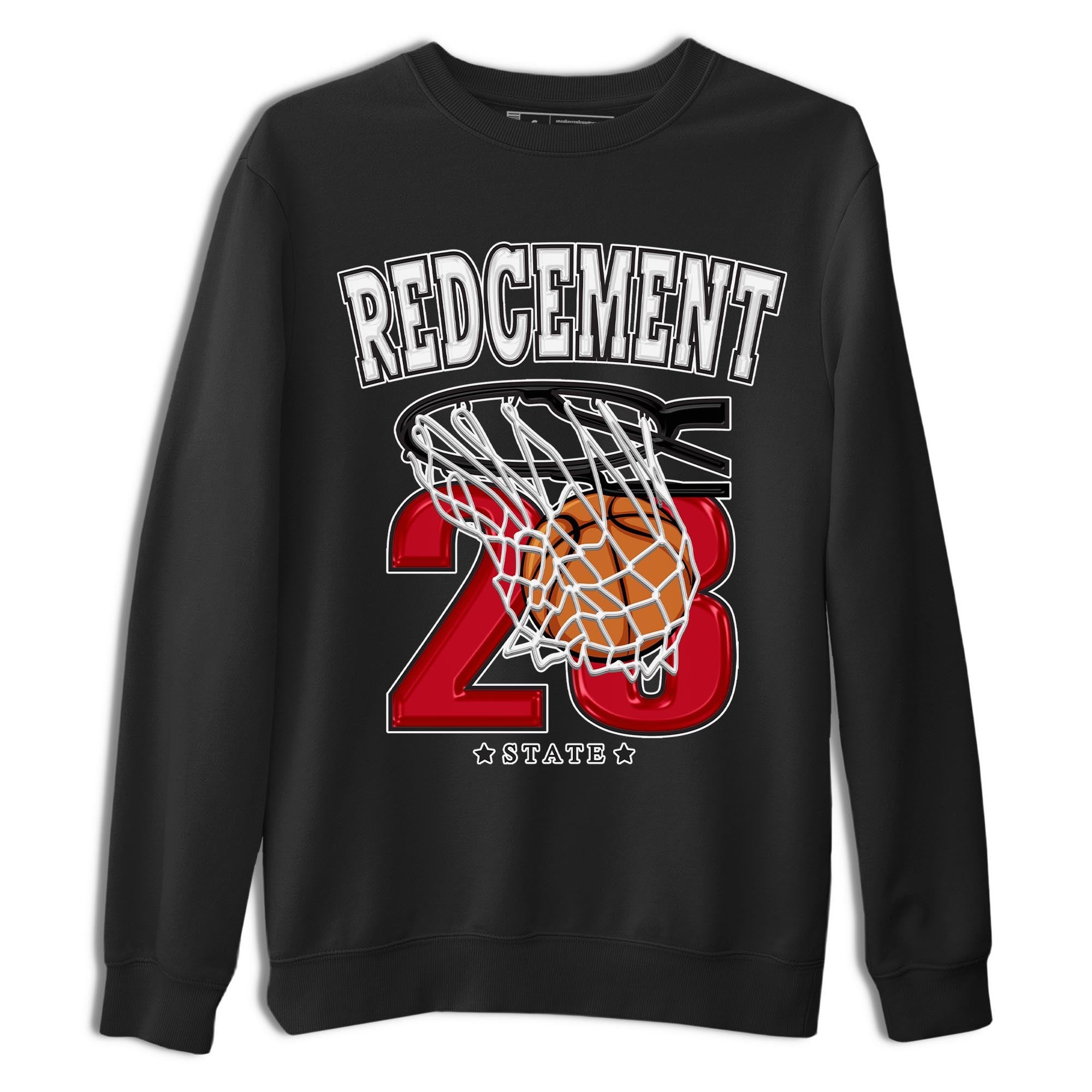Basketball snkmatch Tee - Air Jordan 4 Red Cement