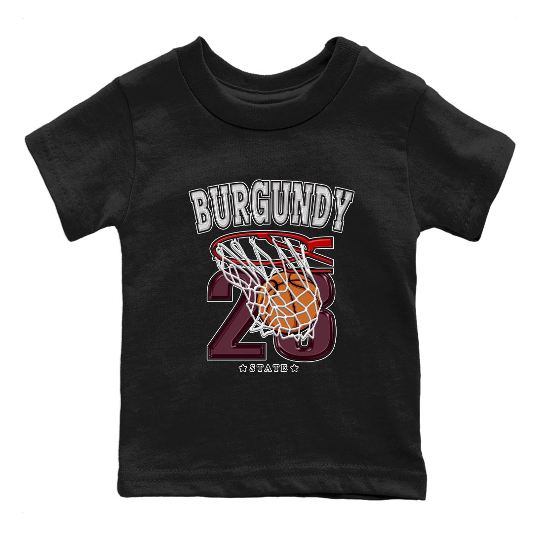 Basketball snkmatch Tee Kids - Air Jordan 5 Burgundy