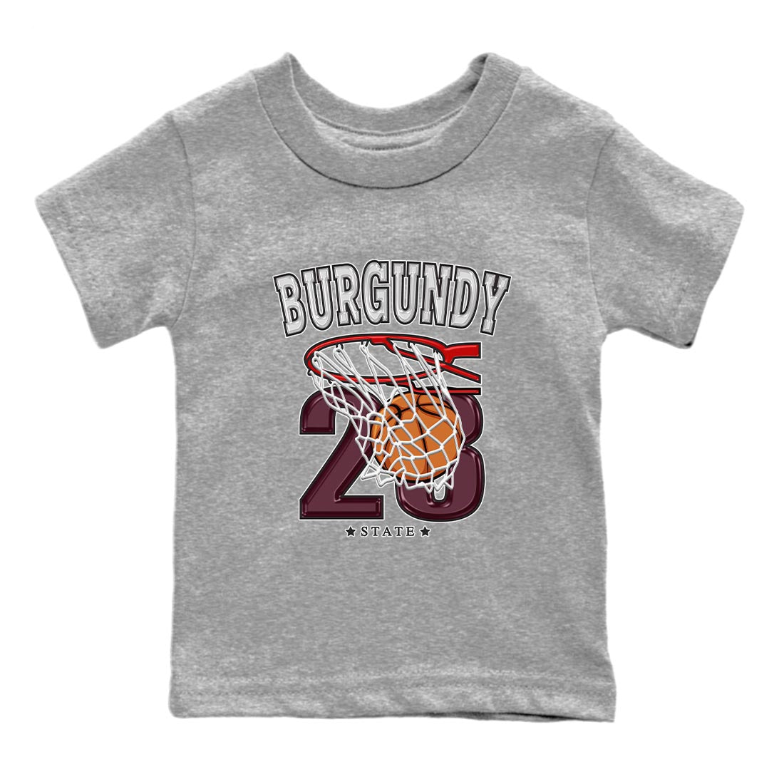 Basketball snkmatch Tee Kids - Air Jordan 5 Burgundy