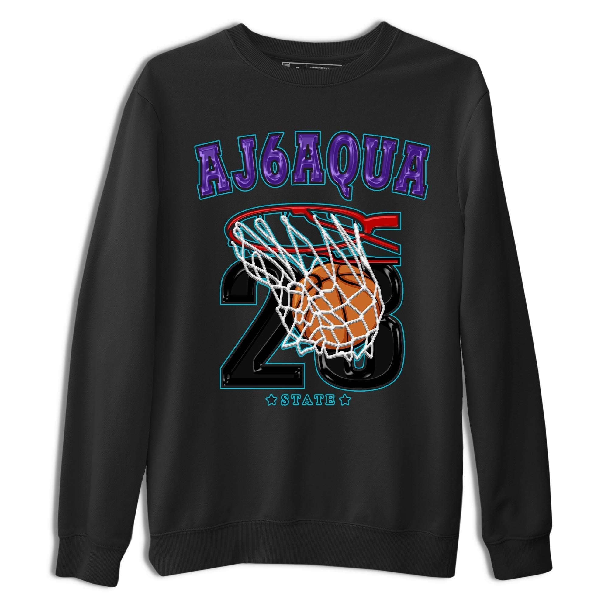 Basketball snkmatch Tee - Air Jordan 6 Aqua