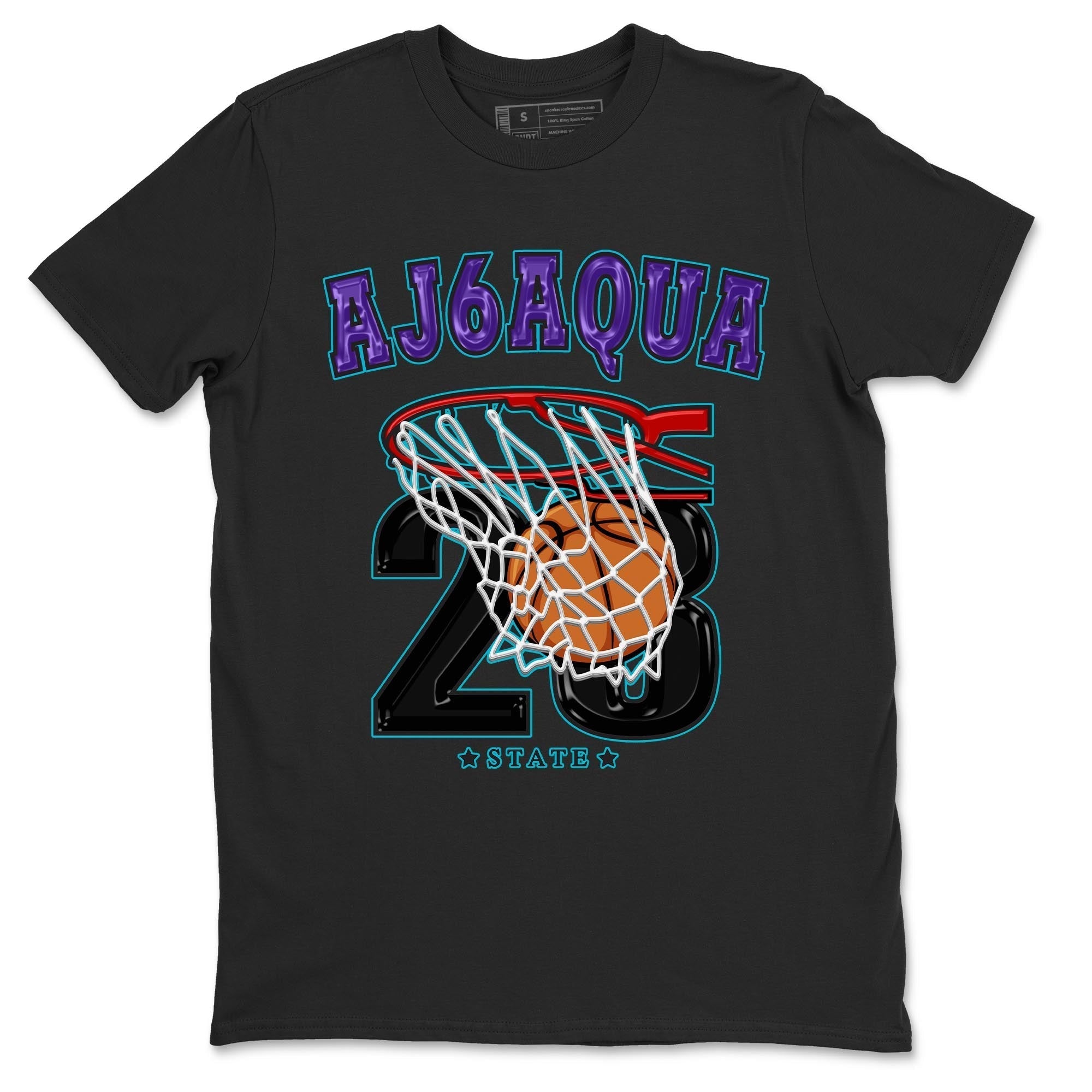 Basketball snkmatch Tee - Air Jordan 6 Aqua