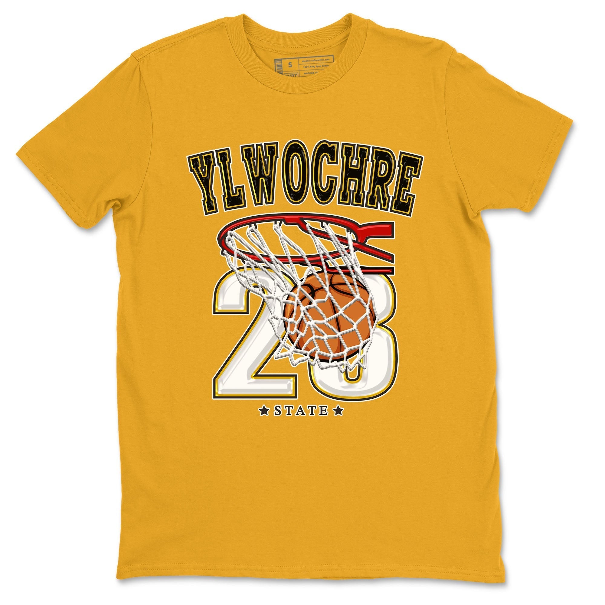 Basketball snkmatch Tees - Air Jordan 6 Yellow Ochre