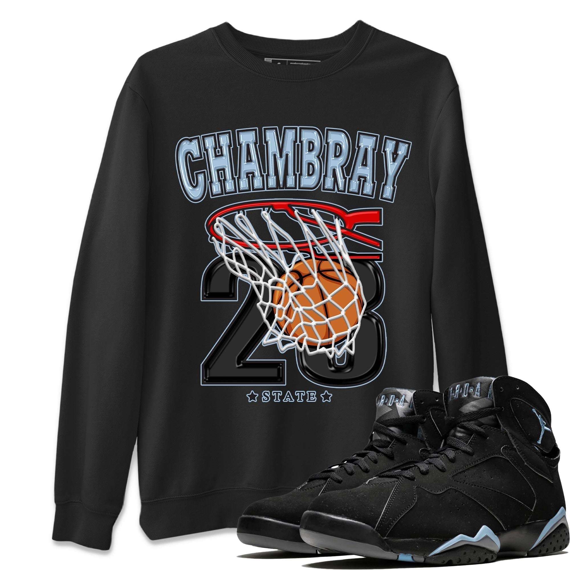 Basketball snkmatch Tee - Air Jordan 7 Chambray