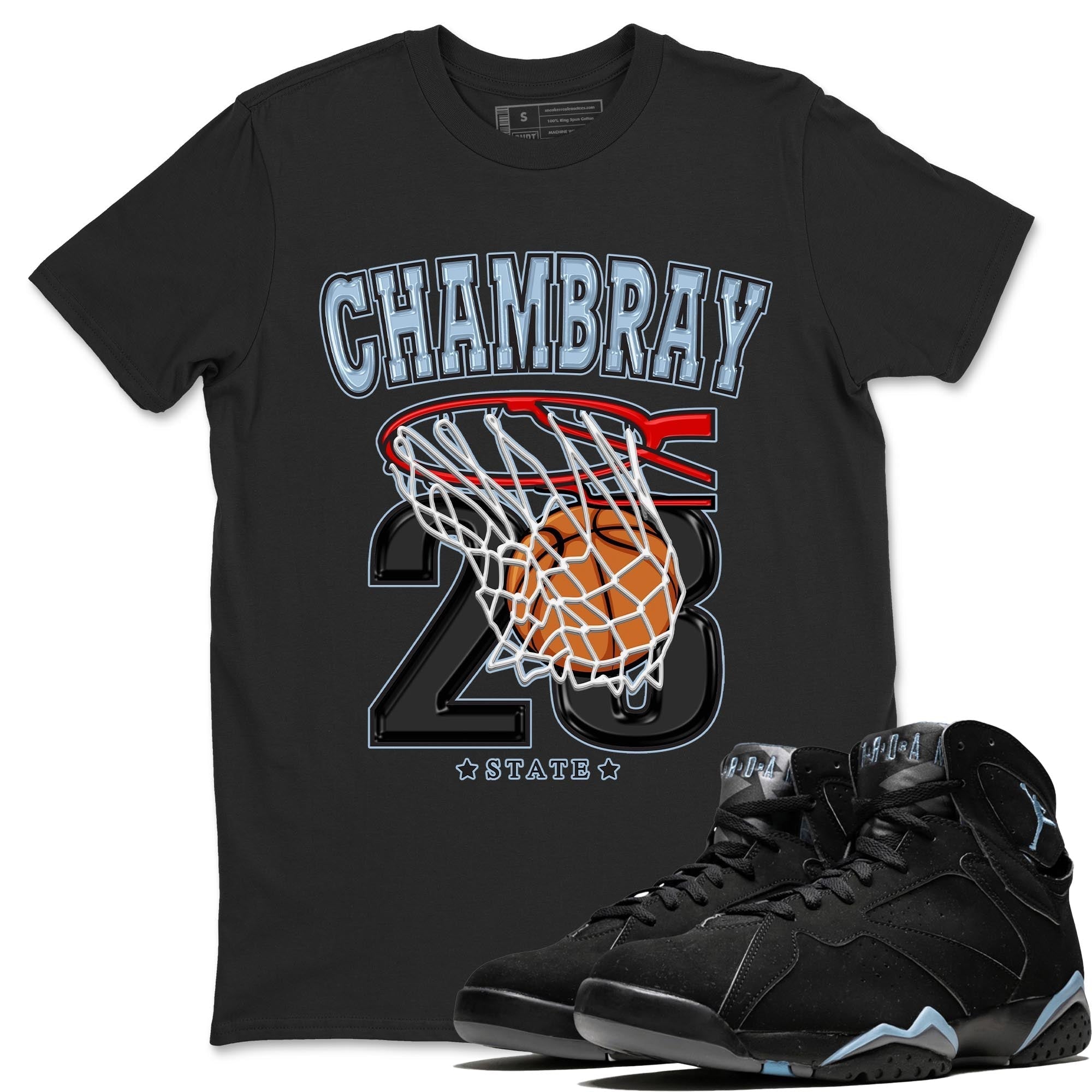 Basketball snkmatch Tee - Air Jordan 7 Chambray