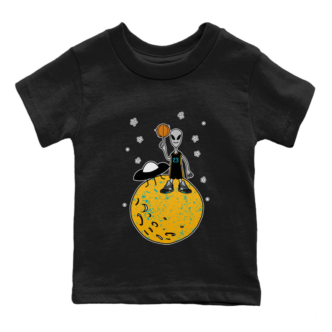Basketball Alien Kids Tops - Air Jordan 5 Aqua