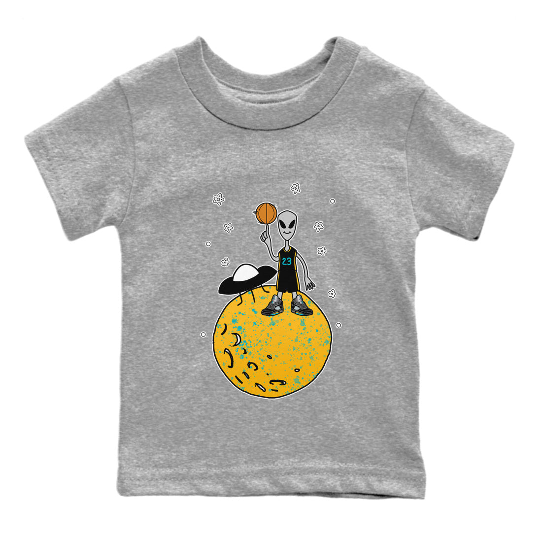 Basketball Alien Kids Tops - Air Jordan 5 Aqua