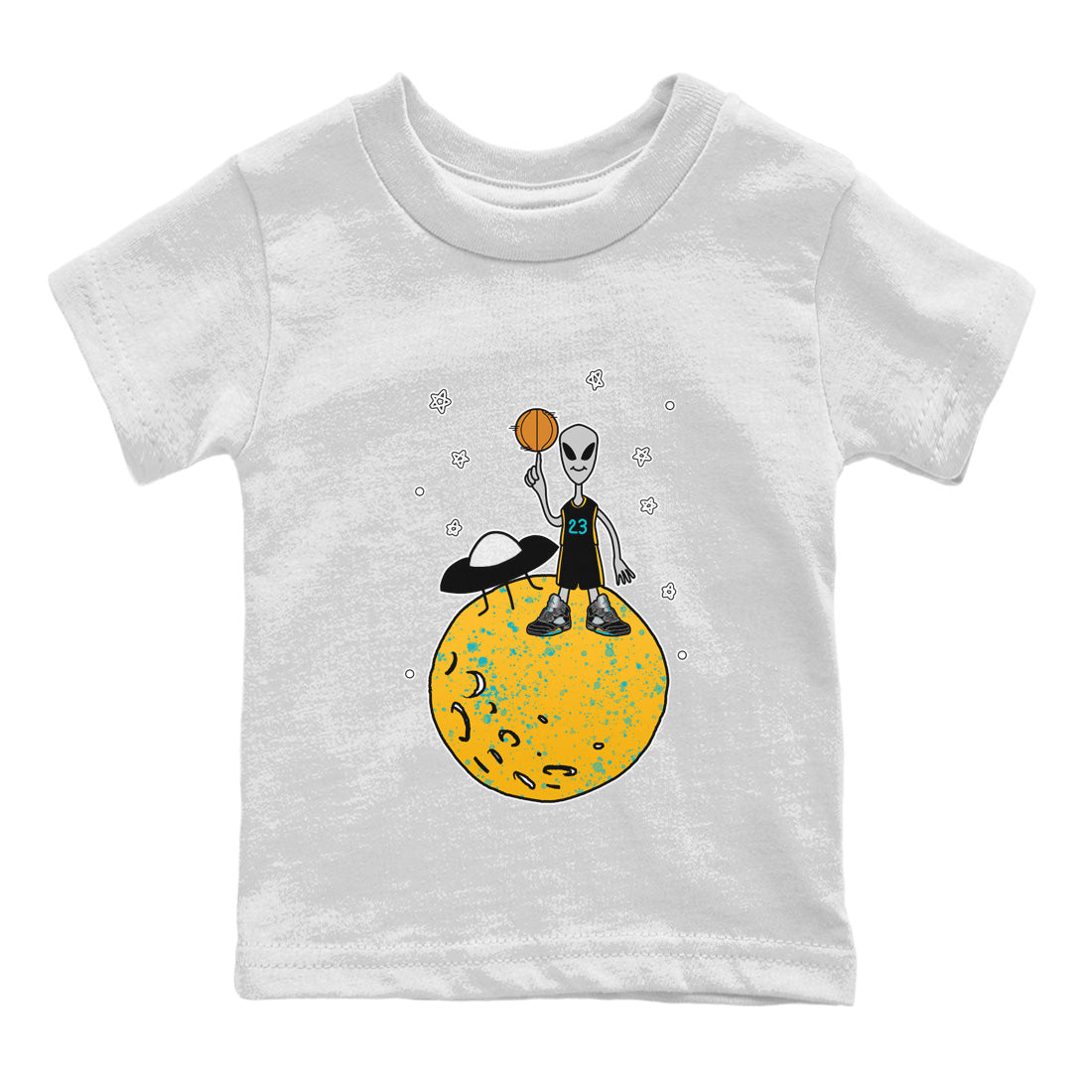 Basketball Alien Kids Tops - Air Jordan 5 Aqua