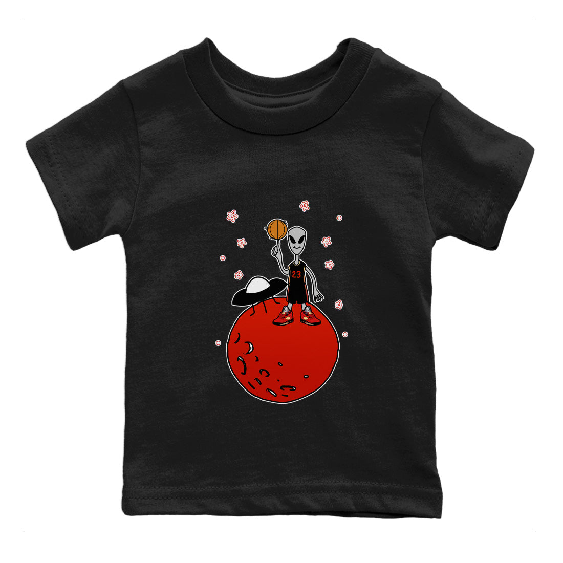 Basketball Alien Kids Tops - Air Jordan 5 Mars For Her