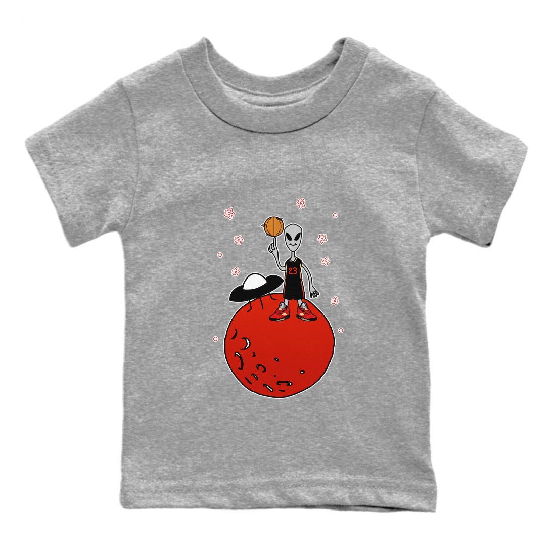 Basketball Alien Kids Tops - Air Jordan 5 Mars For Her