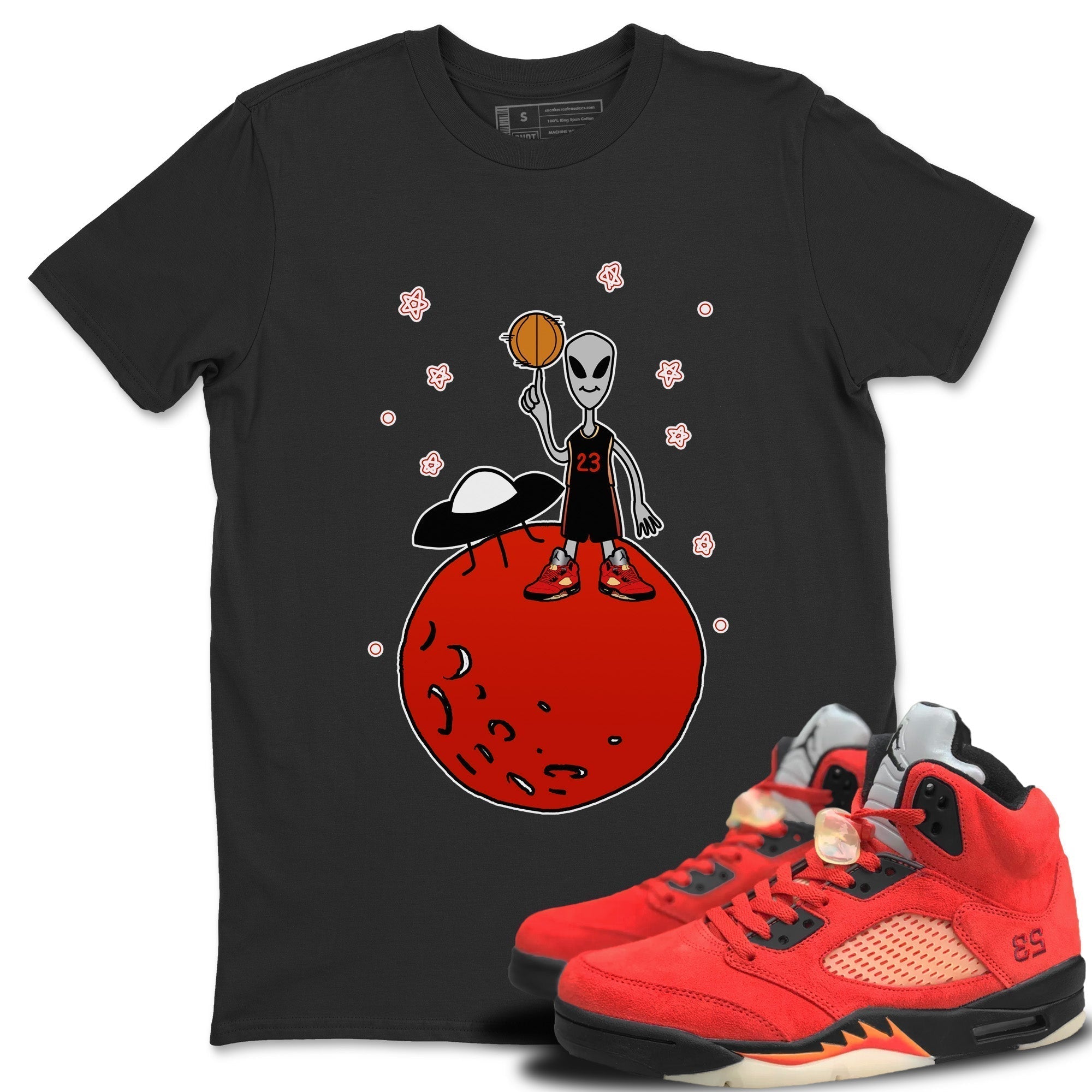 Basketball Alien Unisex Tops - Air Jordan 5 Mars For Her