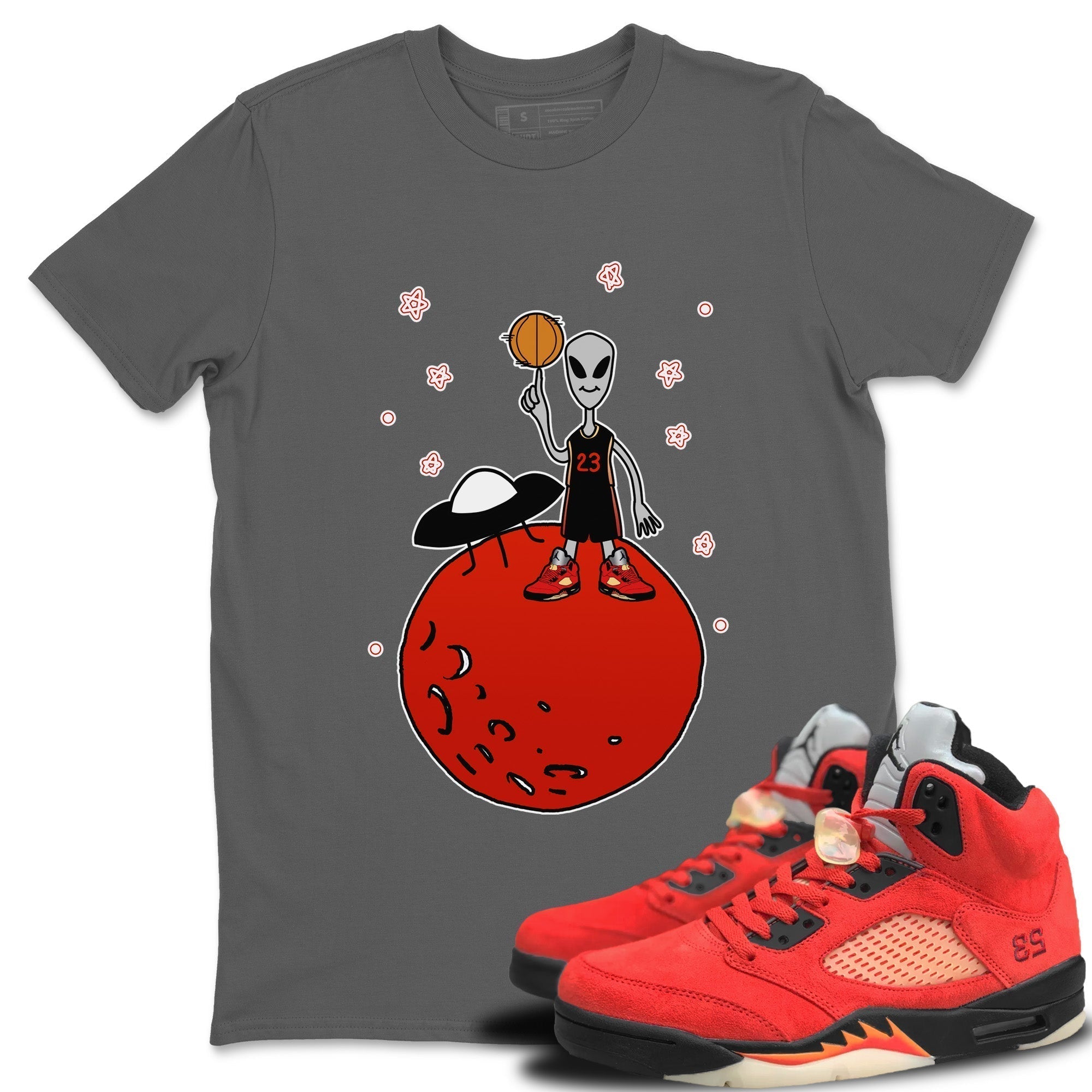 Basketball Alien Unisex Tops - Air Jordan 5 Mars For Her
