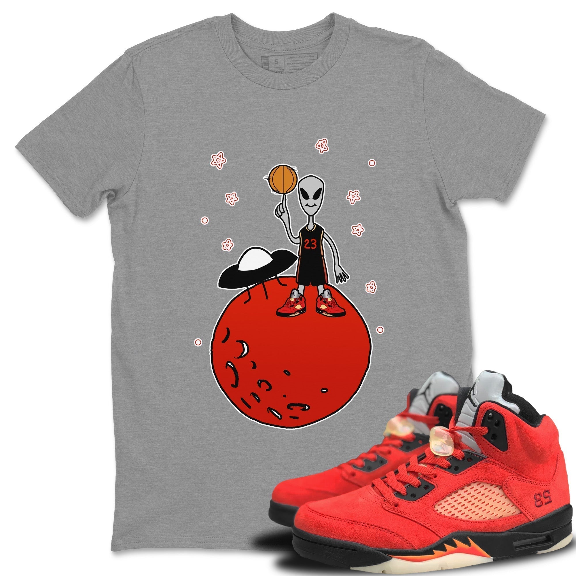 Basketball Alien Unisex Tops - Air Jordan 5 Mars For Her