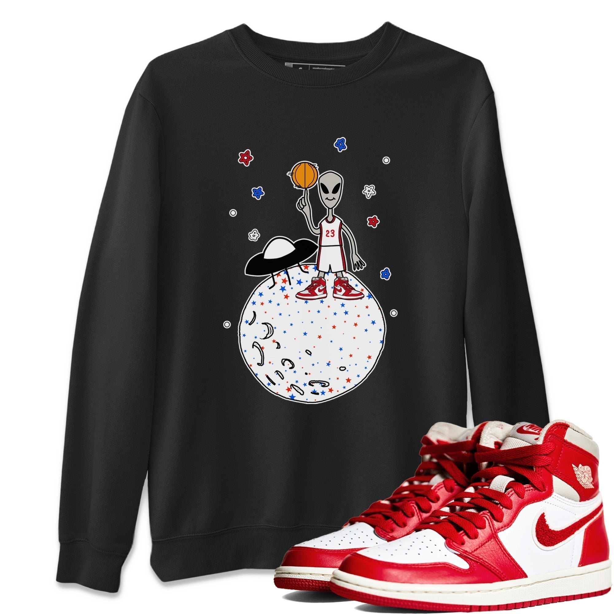 Basketball Alien Unisex Tops - Air Jordan 1 Newstalgia