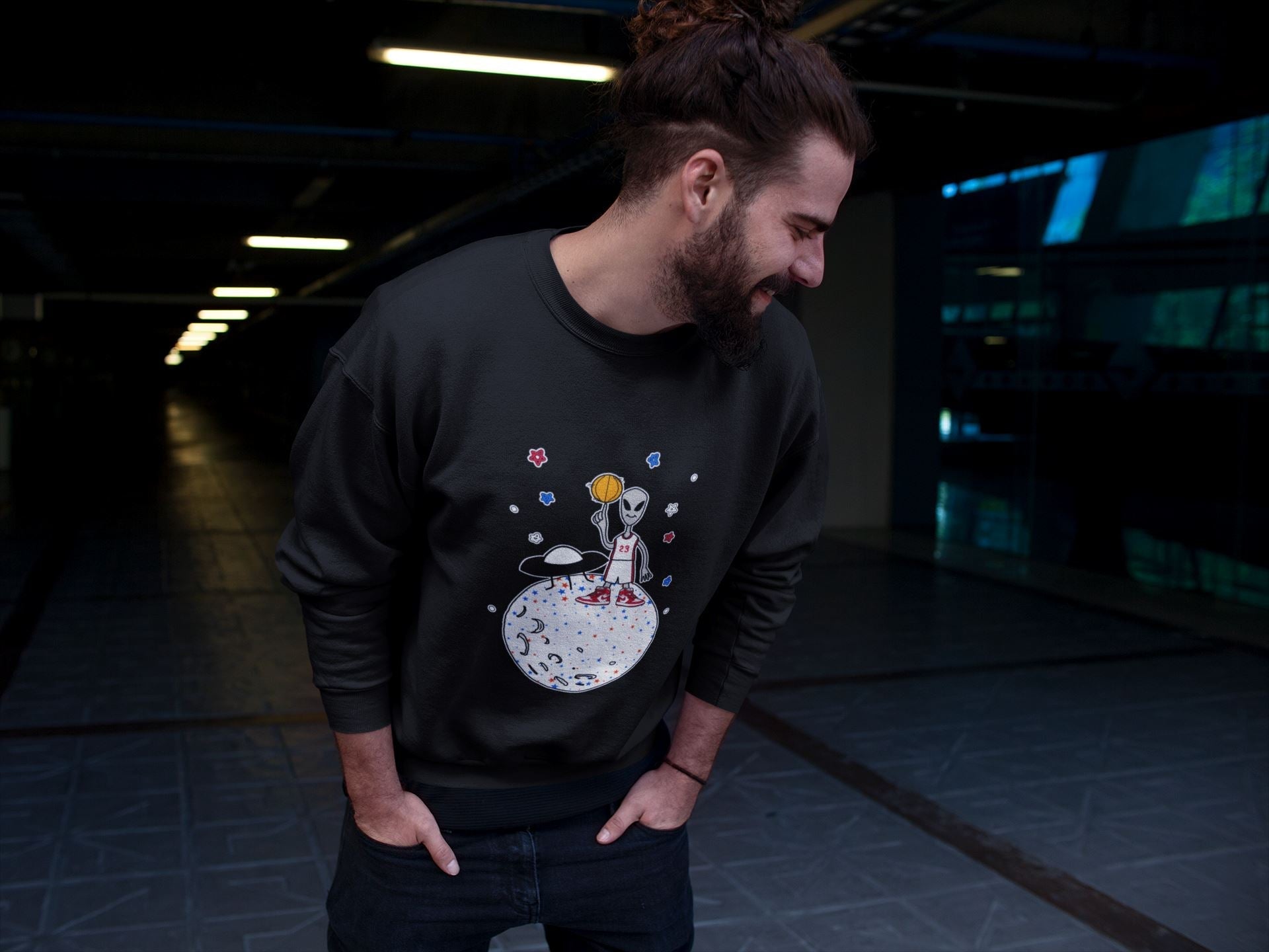 Basketball Alien Unisex Tops - Air Jordan 1 Newstalgia