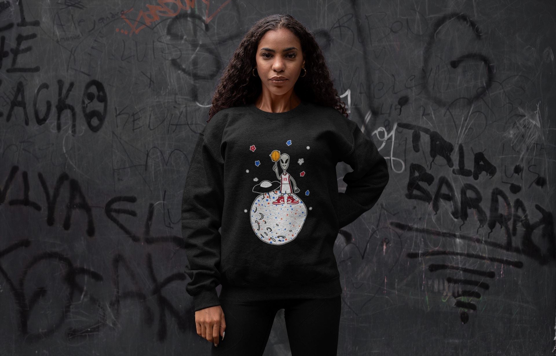 Basketball Alien Unisex Tops - Air Jordan 1 Newstalgia