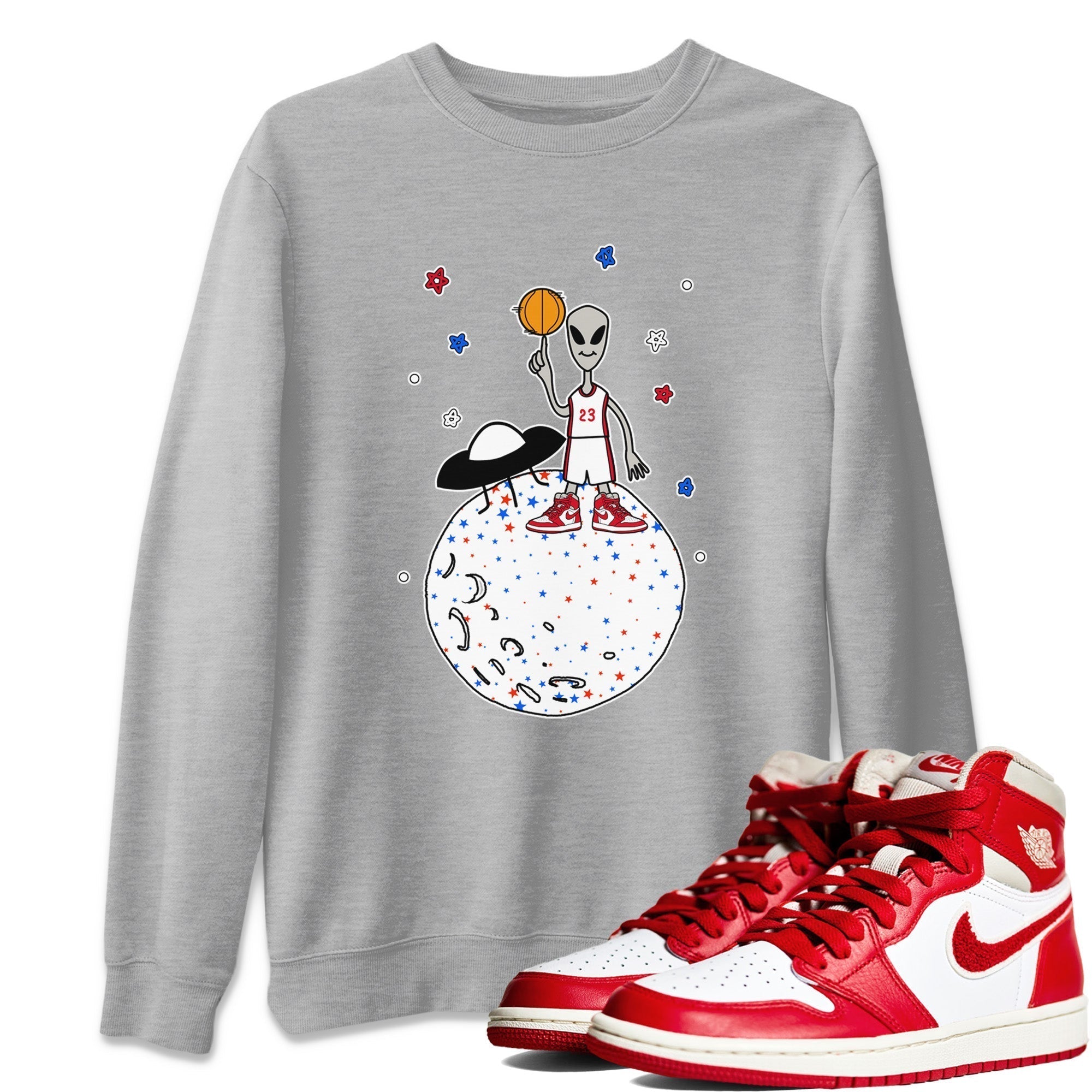 Basketball Alien Unisex Tops - Air Jordan 1 Newstalgia