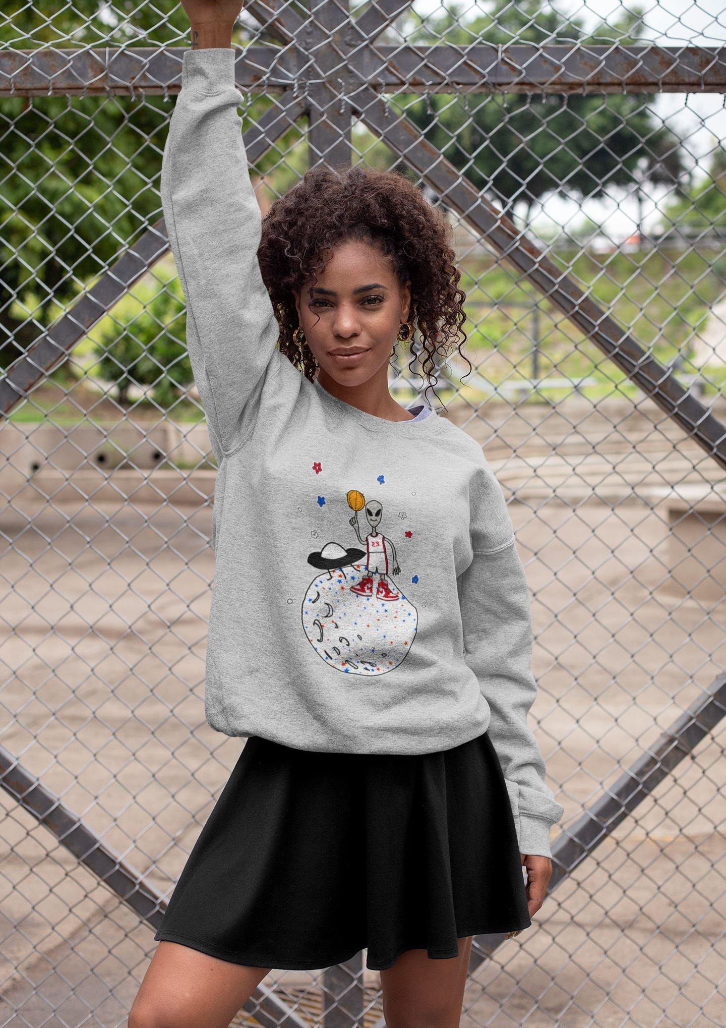Basketball Alien Unisex Tops - Air Jordan 1 Newstalgia