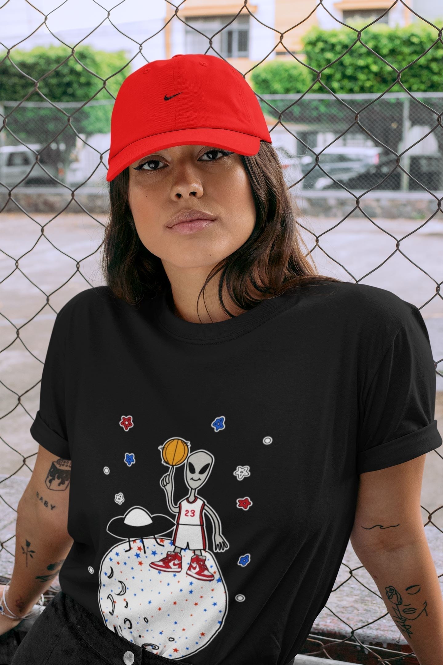 Basketball Alien Unisex Tops - Air Jordan 1 Newstalgia