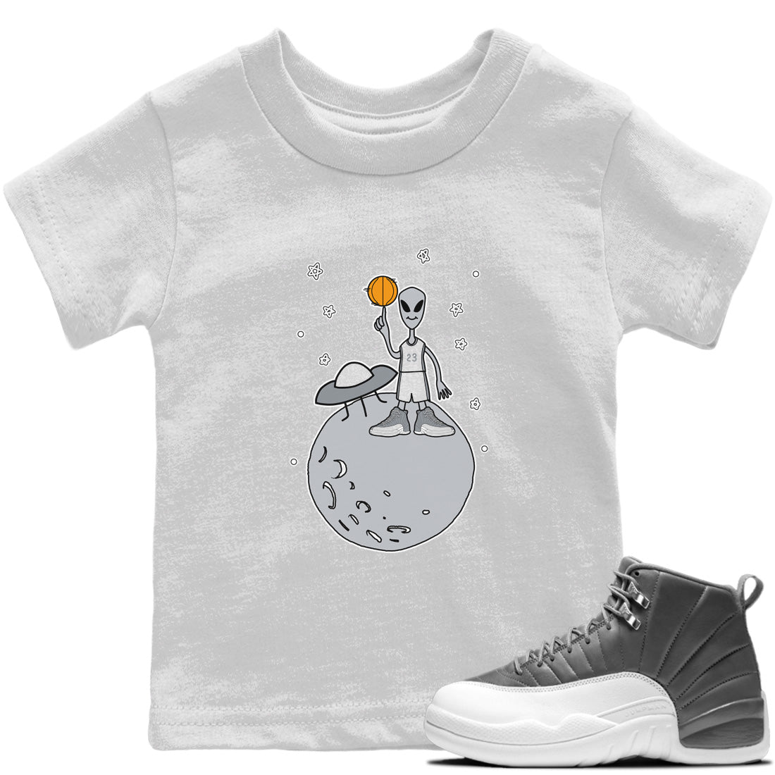 Basketball Alien Kids Tops - Air Jordan 12 Stealth