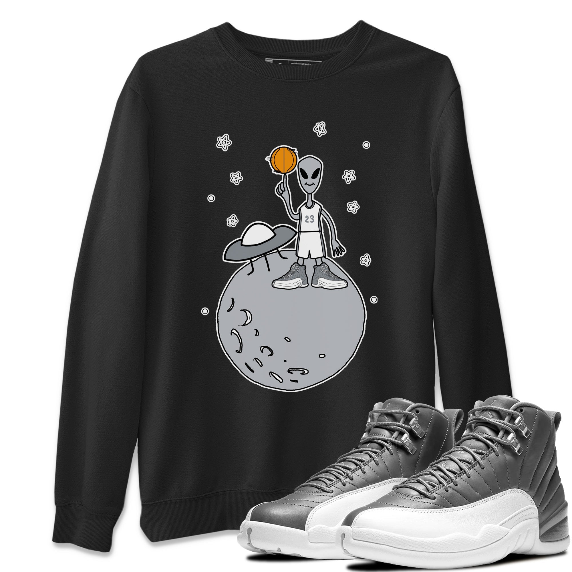 Basketball Alien Unisex Tops - Air Jordan 12 Stealth