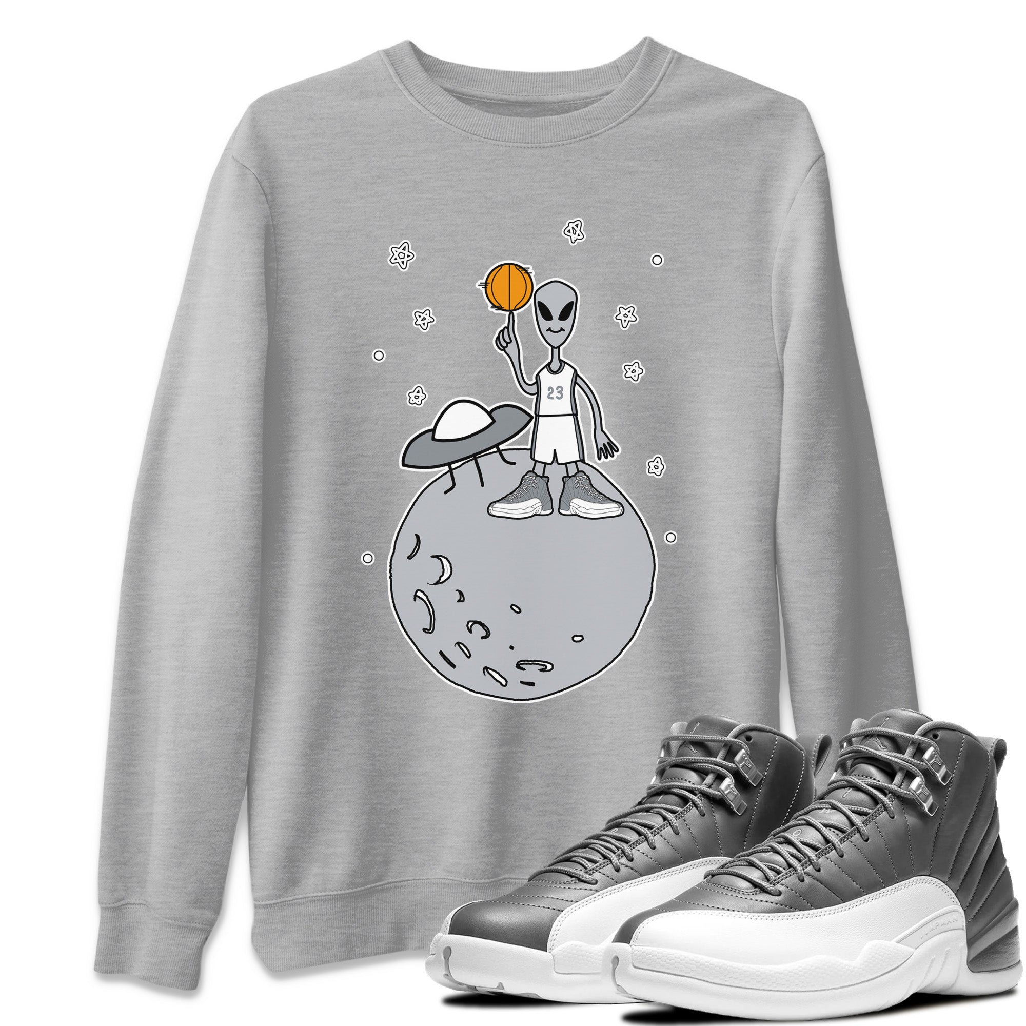 Basketball Alien Unisex Tops - Air Jordan 12 Stealth
