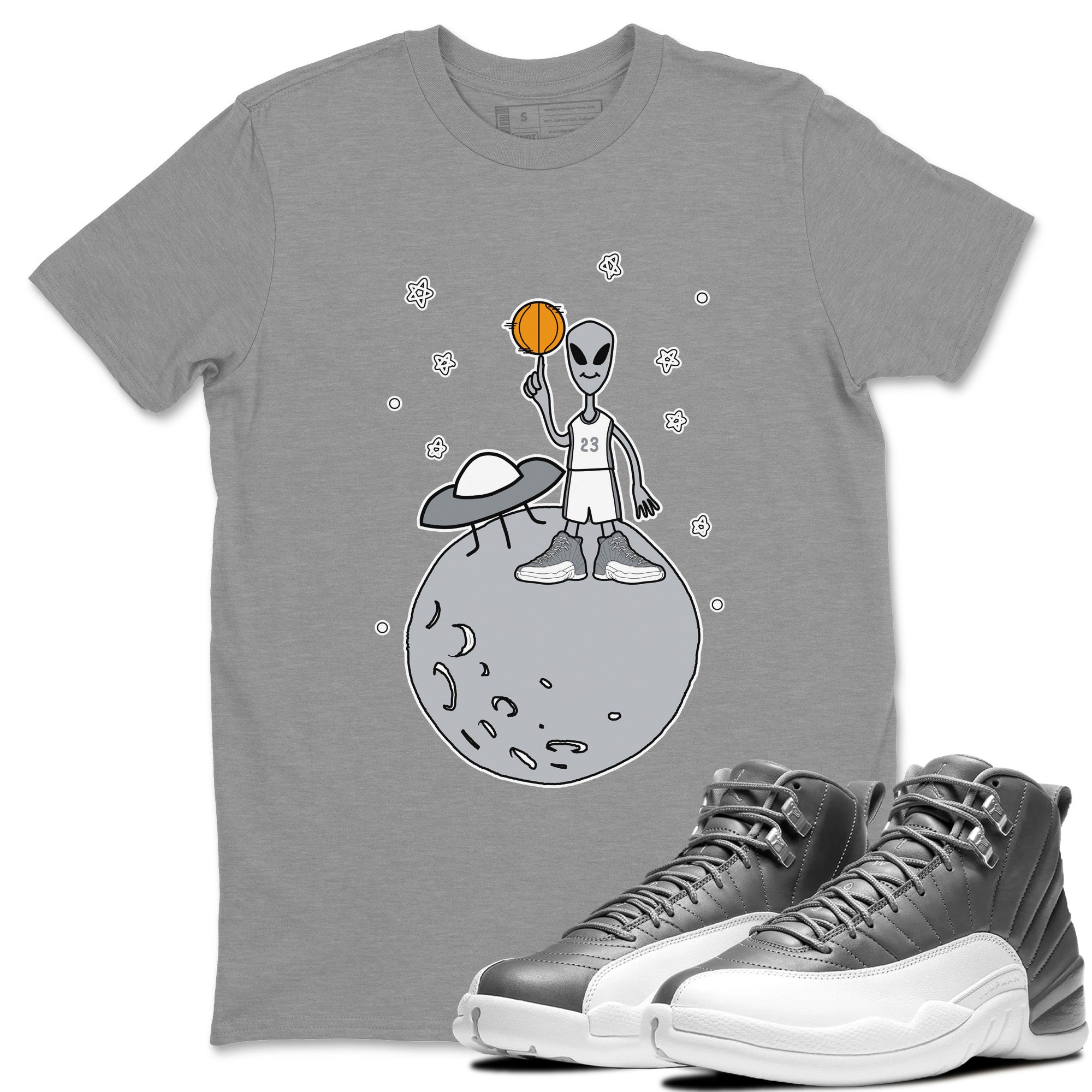 Basketball Alien Unisex Tops - Air Jordan 12 Stealth