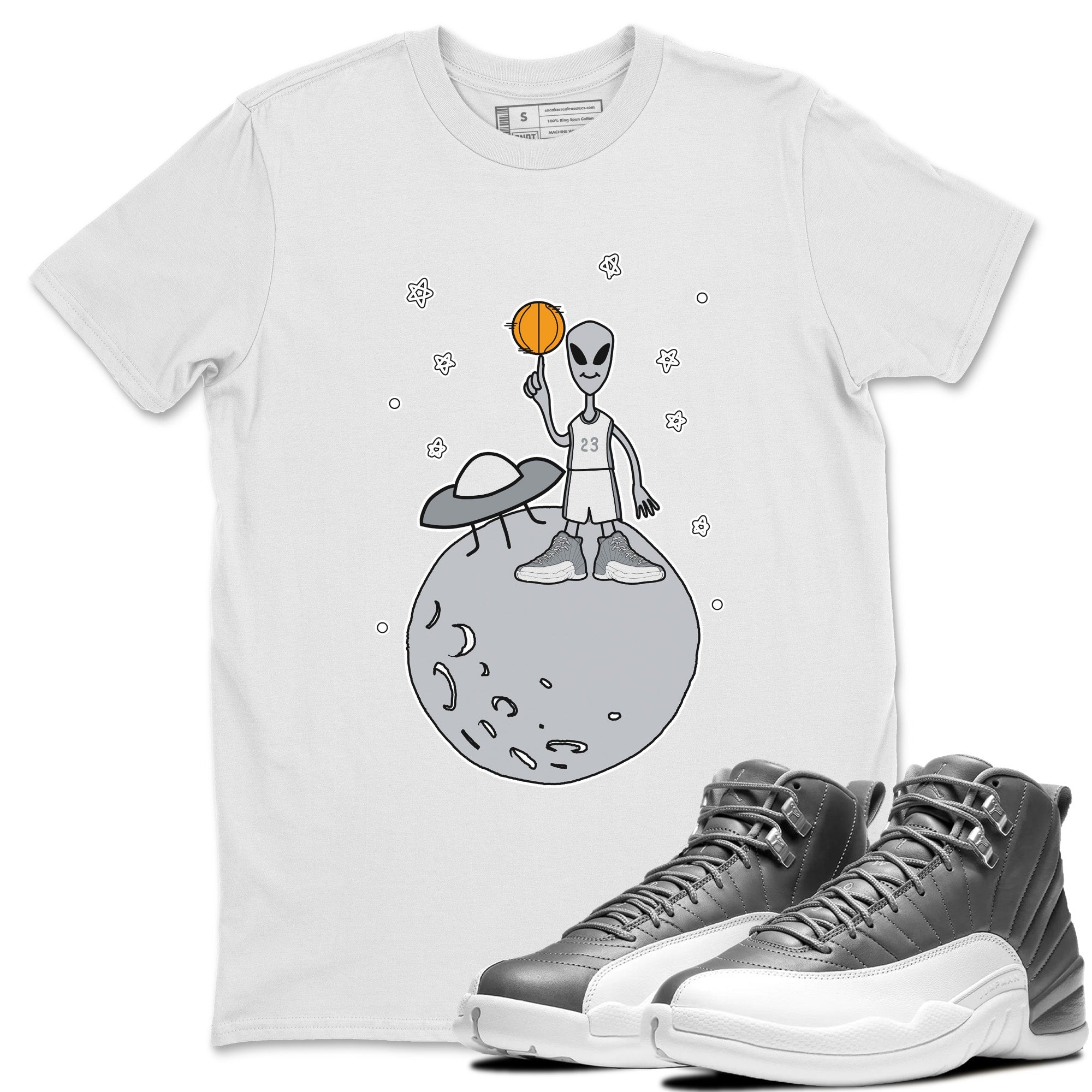 Basketball Alien Unisex Tops - Air Jordan 12 Stealth