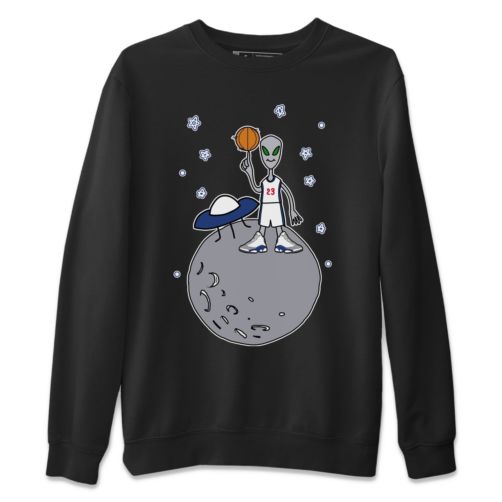 Basketball Alien Unisex Tops - Air Jordan 13 French Blue