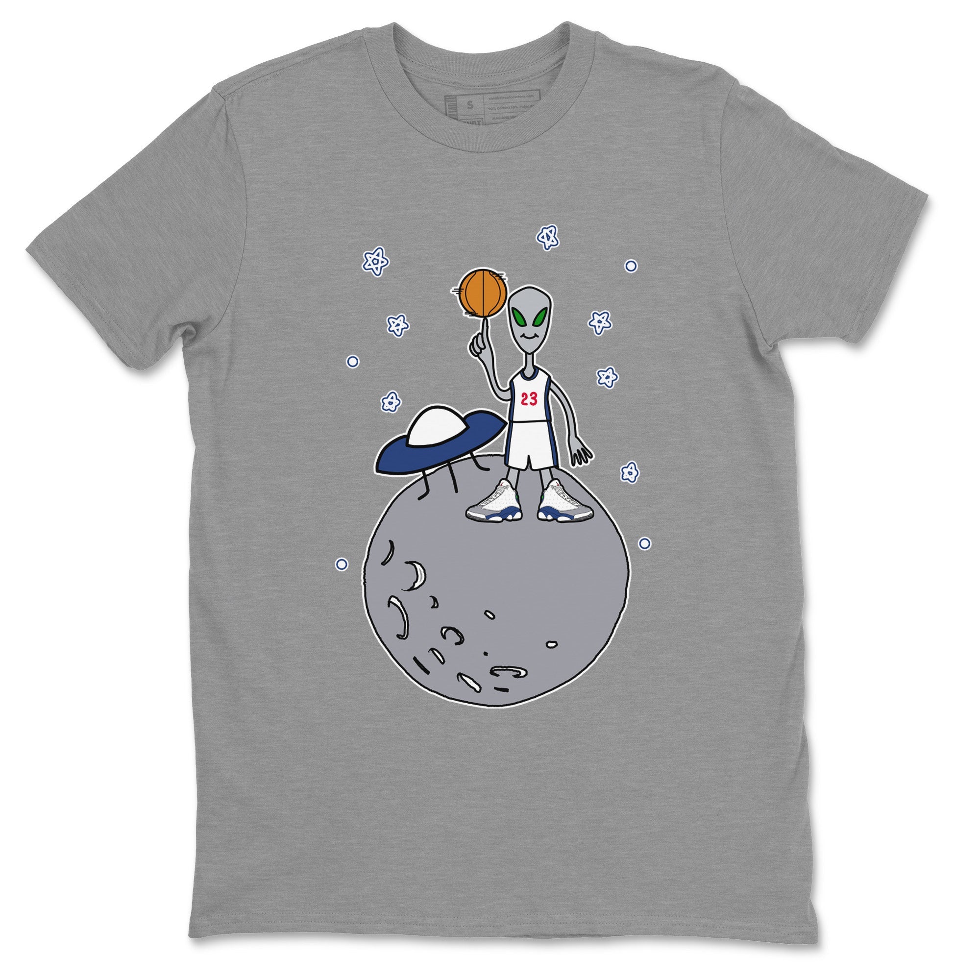 Basketball Alien Unisex Tops - Air Jordan 13 French Blue