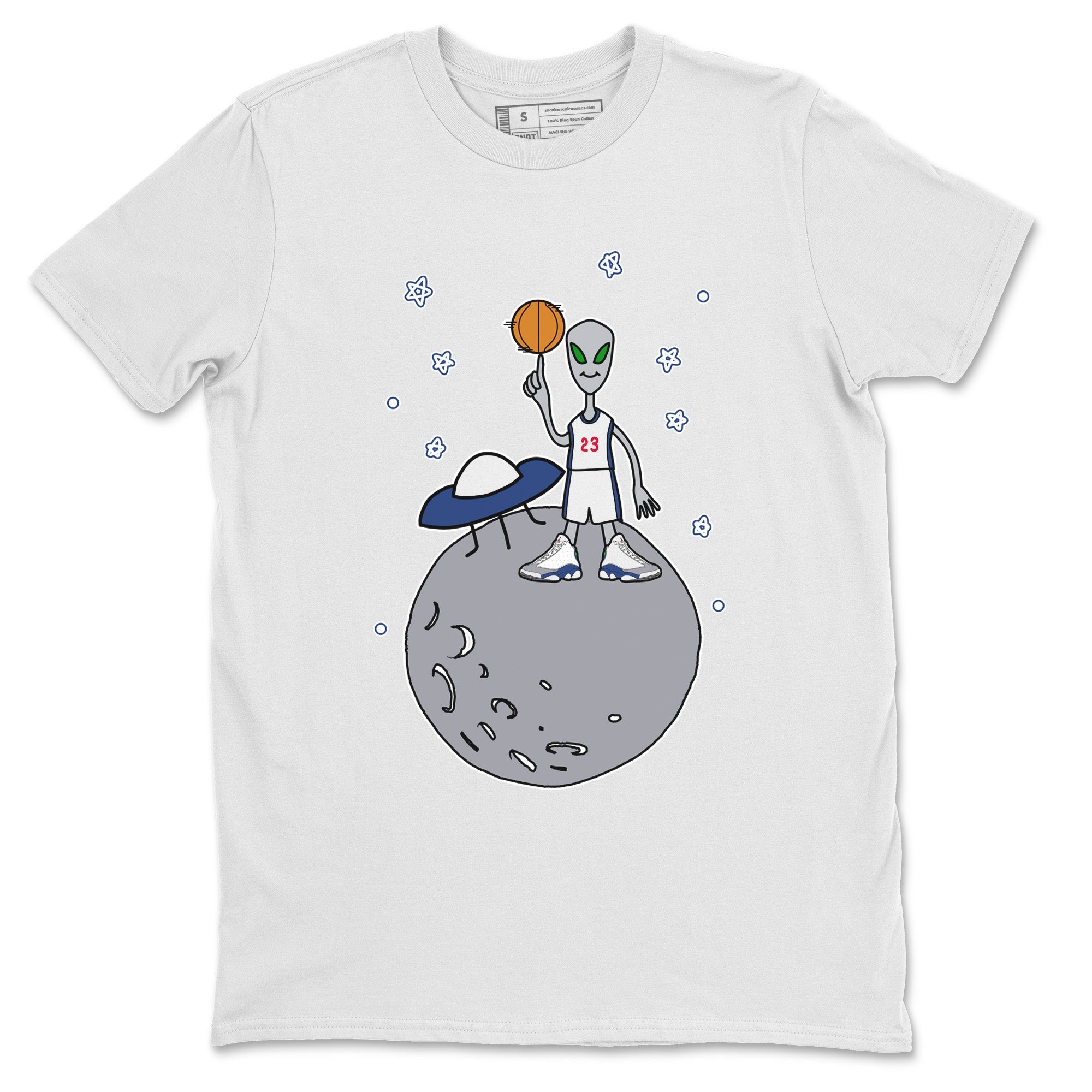 Basketball Alien Unisex Tops - Air Jordan 13 French Blue
