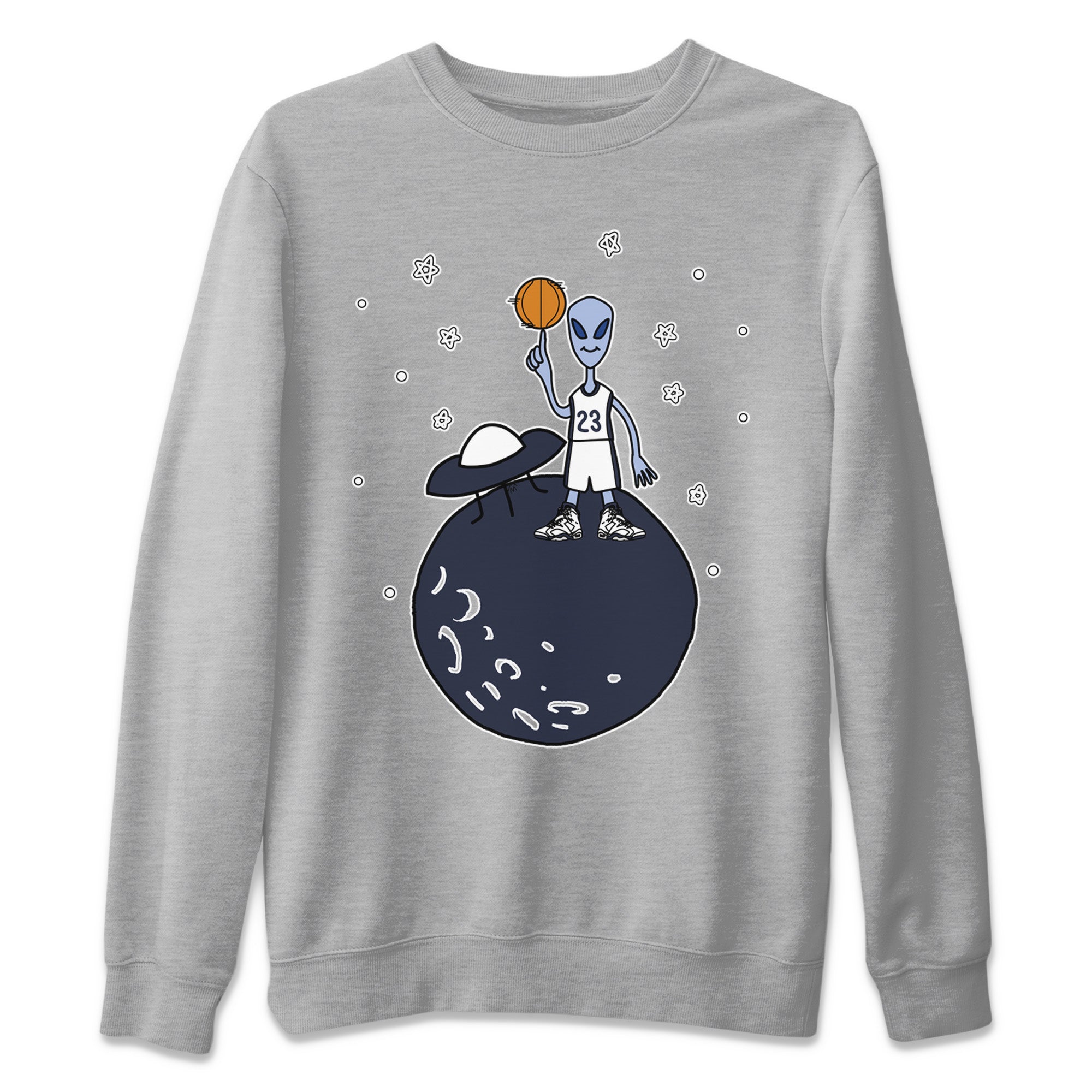 Basketball Alien Unisex Tops - Air Jordan 6 Midnight Navy