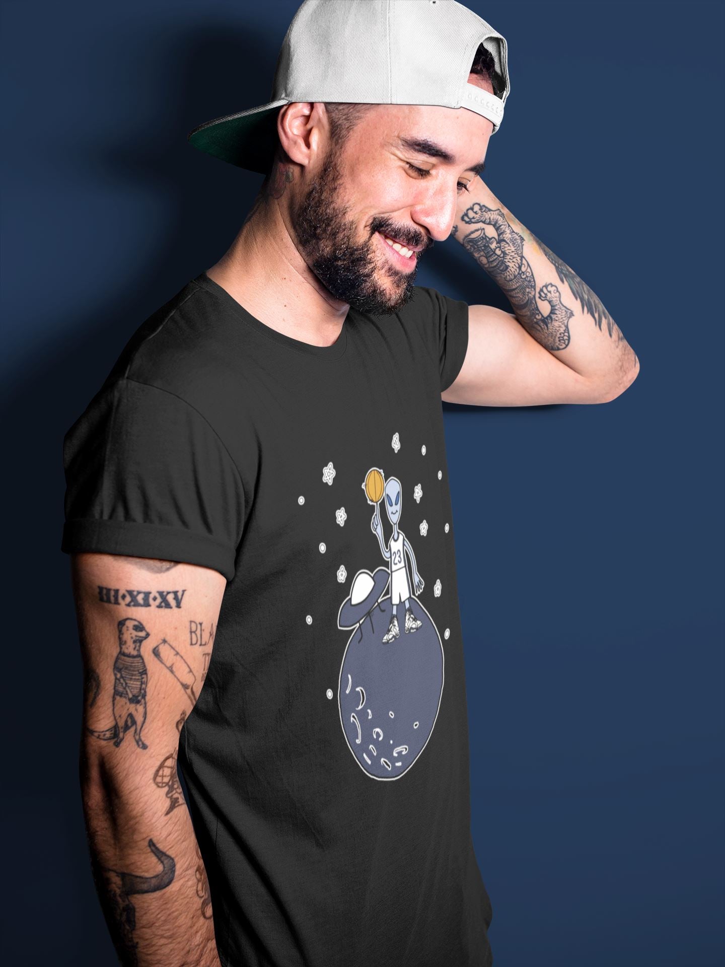 Basketball Alien Unisex Tops - Air Jordan 6 Midnight Navy