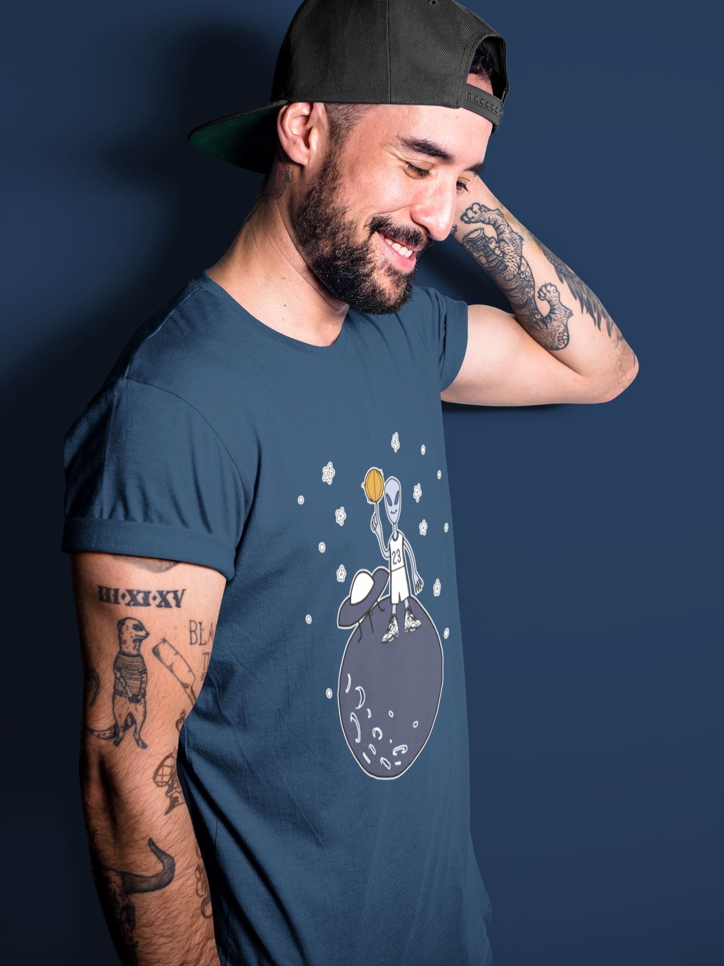 Basketball Alien Unisex Tops - Air Jordan 6 Midnight Navy